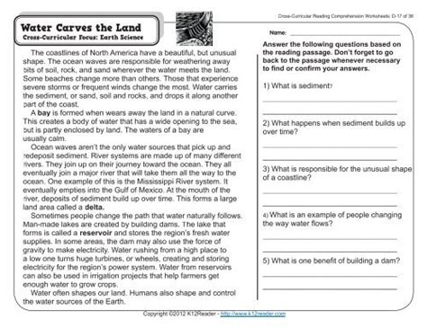 Fourth Grade 4th Grade Science Worksheets With Answer Key