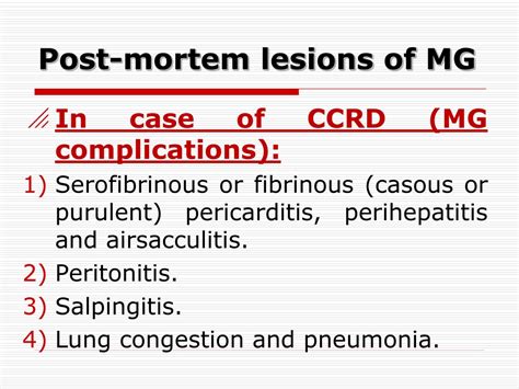 Ppt Avian Mycoplasmosis Powerpoint Presentation Free Download Id 9500323