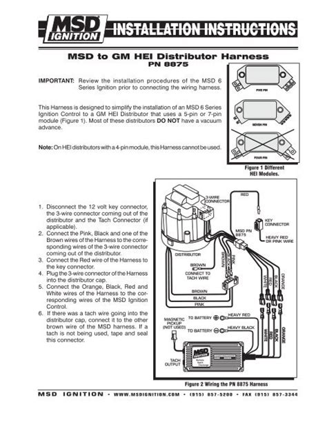 Gm Hei Distributor Wiring Pigtail Connector