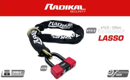 RADIKAL CHAINE LASSO DUO SYSTEME 13 5MM 120cm SRA Antivol Jonway France