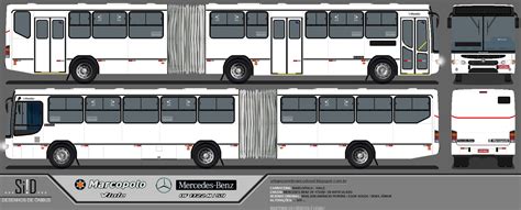 Desenhos De Nibus Marcopolo Viale Articulado Mercedes Benz Of M