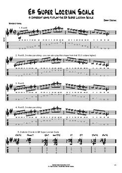 E Super Locrian Scale Ways To Play By Danny Crocome Music Tpt