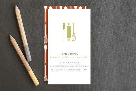 Personal Chef Business Cards by Lehan Veenker | Minted