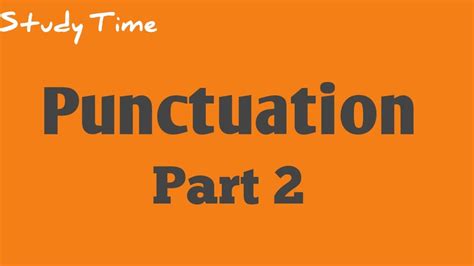 618 PUNCTUATION Part 2 Use Of Capital Letter Full Stop And