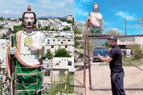 Figura Gigante De San Judas Tadeo De Culiac N Llama La Atenci N En Redes