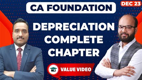 Depreciation Complete Chapter Ca Foundation Account Jan May