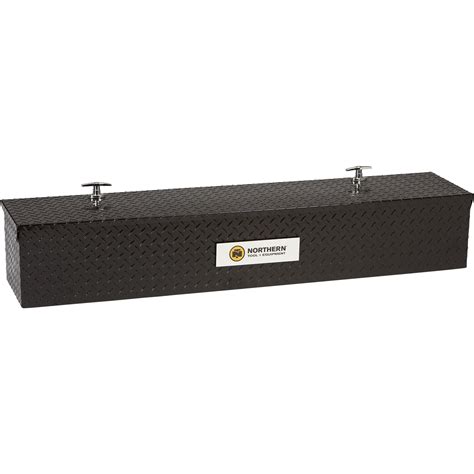 Northern Tool Equipment Flush Mount Black Truck Tool Box — Aluminum