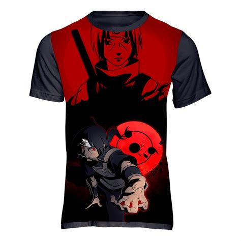 Camiseta Camisa Itachi Uchiha Akatsuki Anime 737 Submarino