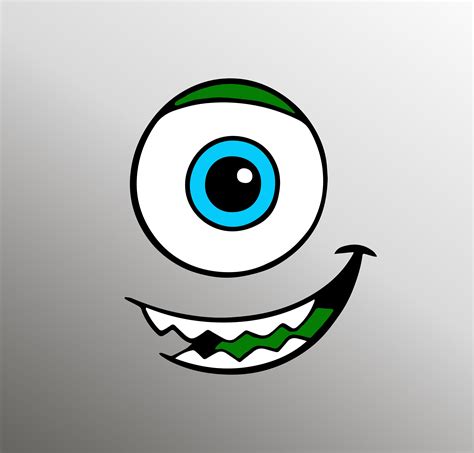 Mike Wazowski Svg Monsters Inc Svg Monsters Silueta Etsy México