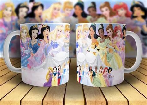 Plantillas Imprimibles Sublimar Tazas Princesas Disney En