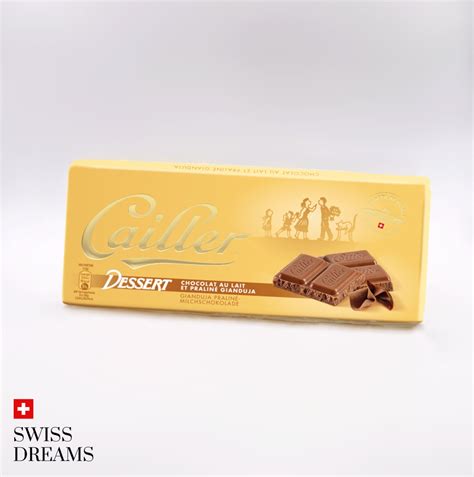 Cailler Dessert Praline Gianduja Chocolate Bar SwissDreams