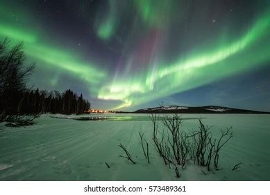 Northern Lights Lapland Finland Stock Photo 573489361 | Shutterstock