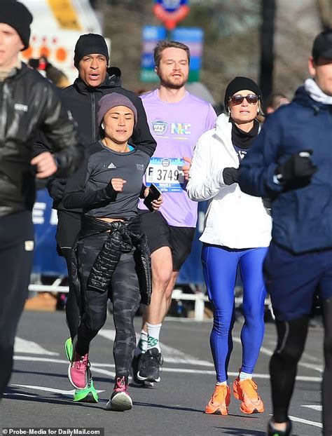T J Holmes And Amy Robach Spotted Running New York Half Marathon Preparing With Sex Workouts