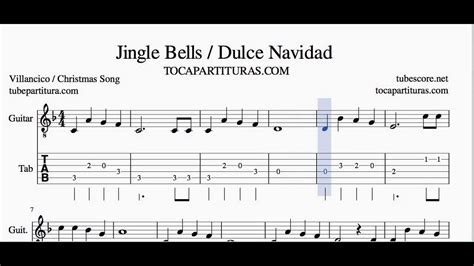 Jingle Bells Easy Sheet Music And Tabs For Guitar Dulce Navidad