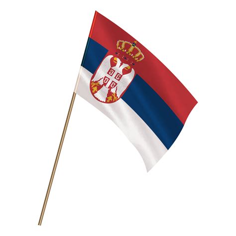 Isolated National Flag Of Serbia 23636384 Png