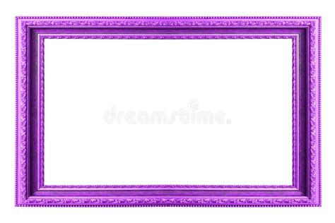 Beautiful Purple Frame Isolated On White Background Arkivfoto Bild Av