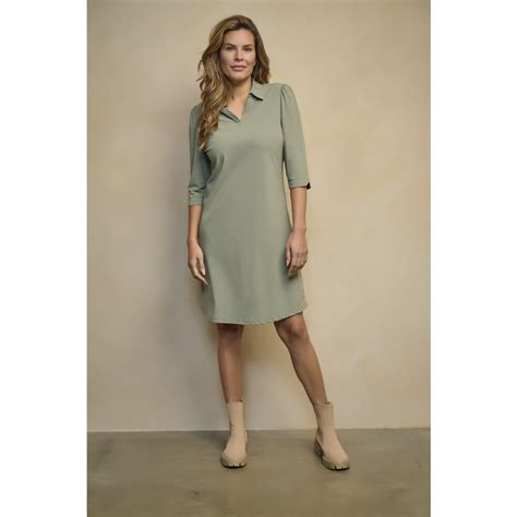 Travel Jurk Gina Green 241 Stretchshopnl