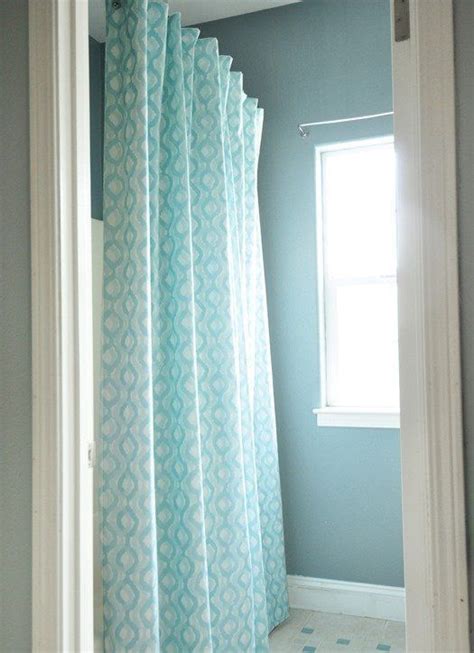 Cool Unique Floor To Ceiling Shower Curtain Ideas For Small Bathroom