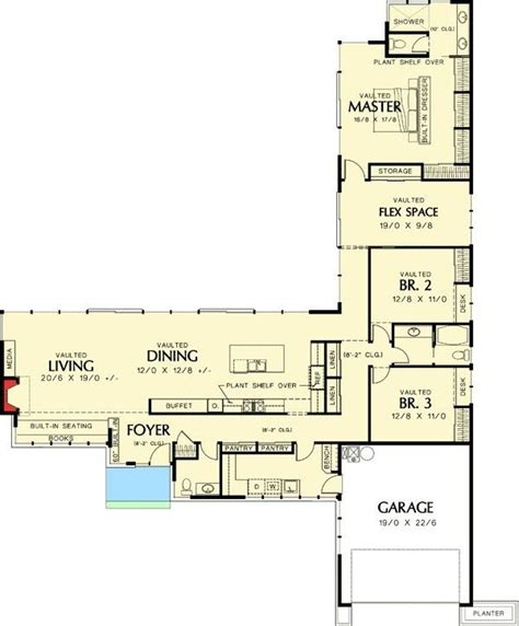 39 House Plans L Shaped Ranch Ideas