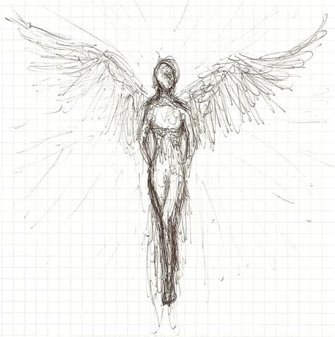 Quick Sketch Angel By Nymarra On Deviantart