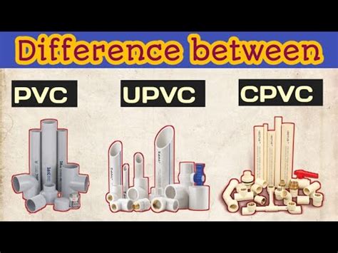 Hindi Difference Between Pvc Upvc Cpvc Pvc Vs Upvc Vs Cpvc