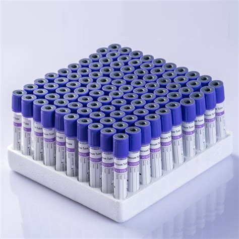 Disposable Vacuum Blood Colletion Tube Edta K K Purple Top With Ce