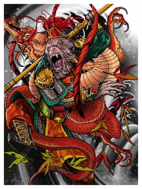 "Monkey king" Art Prints by Elvintattoo | Artsider