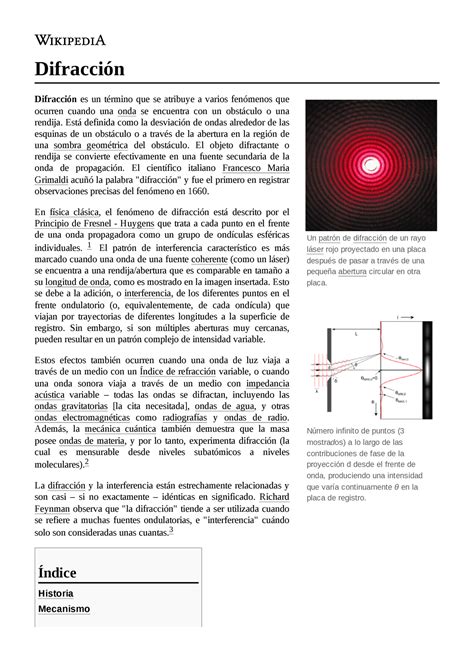 Difracci N Teoria Un Patr N De Difracci N De Un Rayo L Ser Rojo