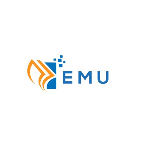 Emu Credit Repair Accounting Logo Design On White Background Emu