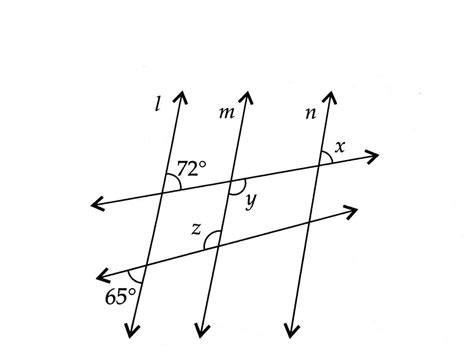 In The Figure Given Below L M And L N Find The Values Of X Y And Z