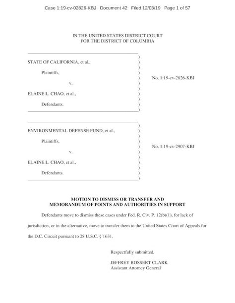 PDF MOTION TO DISMISS OR TRANSFER AND MEMORANDUM OF POINTS AND