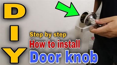 Diy How To Install Door Knob Step By Step Paano Magkabit Ng Door Knob