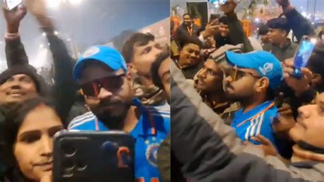 Virat Kohli Looklike Mobbed By Fans For Selfies In Ayodhya Video Goes