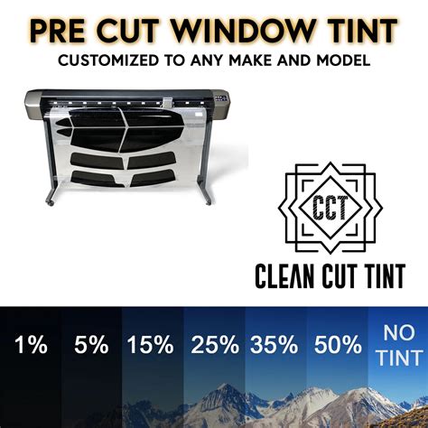 Precut Window Tint Kit Customized for Any Make and Model Professionally Recognized Film Supplier ...