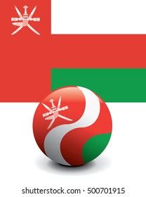 Oman Flag Iconround Oman Flag Icon Stock Vector Royalty Free