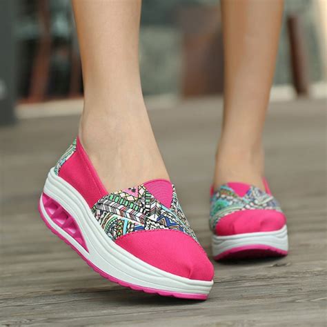 2018 Women Spring Summer Canvas Shoes Female Footwear Slip On