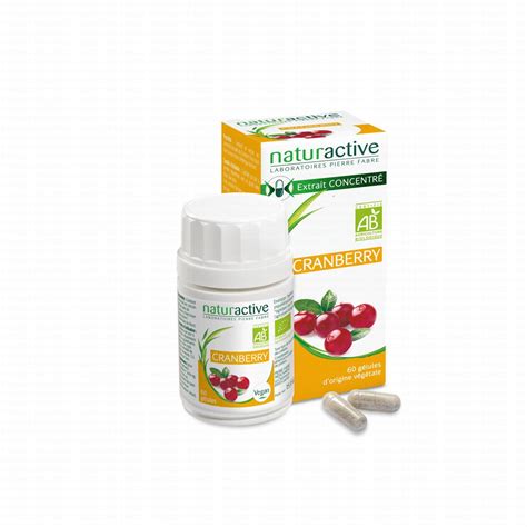 NATURACTIVE Cranberry 60 gélules Pharmacie Prado Mermoz