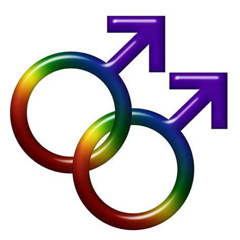 Vector Male Gay Symbol On White Background Stock Illustration Clip