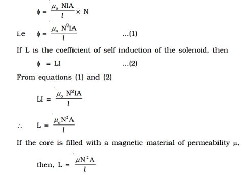 Self Inductance Of A Long Solenoid