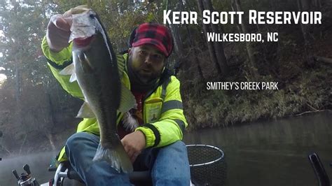 Kerr Scott Reservoir Kayak Fishing For Bass Smitheys Creek Park