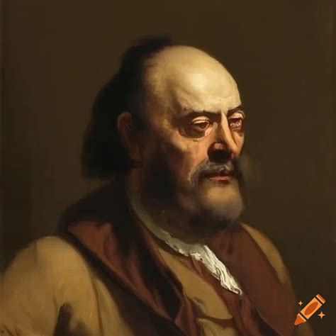 Dark Portrait Of A Man In 1700s Clothing On Craiyon