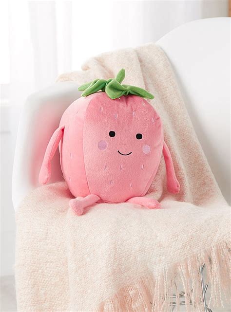 Happy strawberry plush cushion | Hiccups | Kids Accessories | Decor | Simons | Kangaroo plush ...