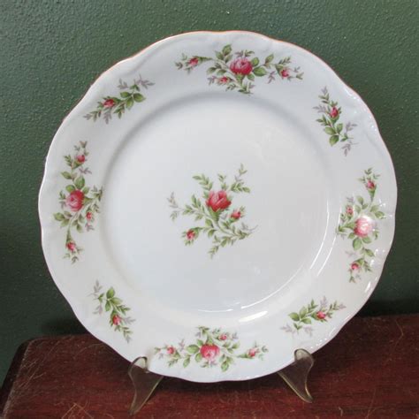 Johann Haviland Moss Rose Dinner Plates Bavaria Germany Etsy In