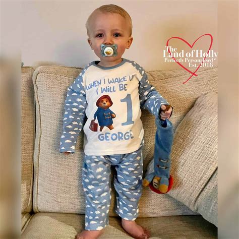 Paddington Bear Personalised Birthday Pj’s The Land Of Holly