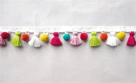 Tassel And Trims Tassel Trim Pom Pom Trim Trims By The Yard Lace Trim Indian Trim Home