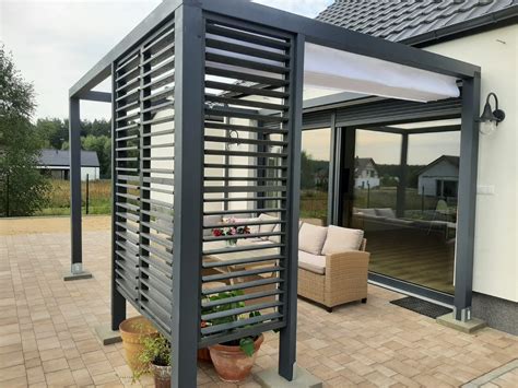 Pergola Altana Wiata Patio Tarasowa 3x4 Zadaszenie Drewniana Roleta