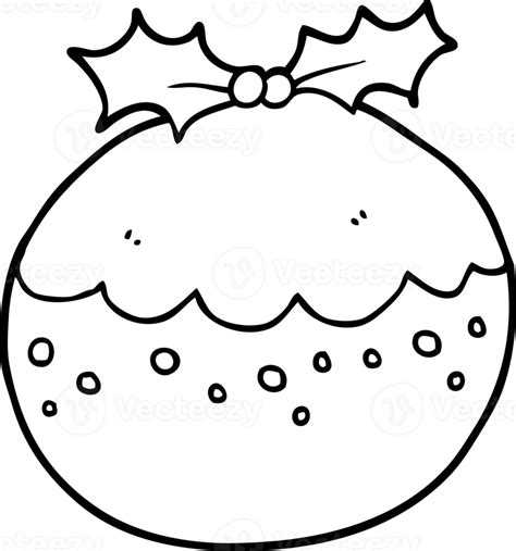 Cartoon Christmas Pudding 44934330 Png