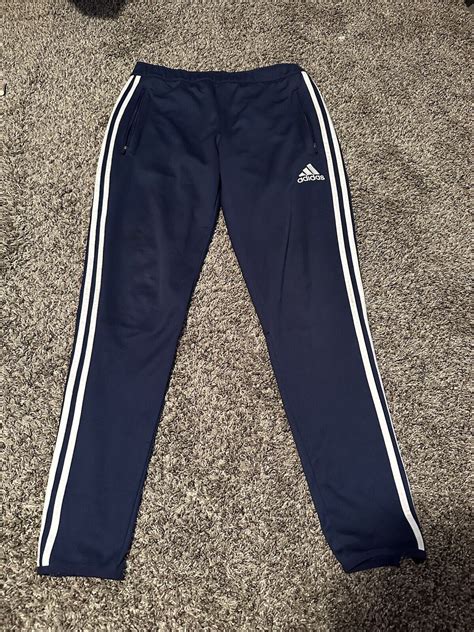 Adidas Climacool Slim 3 Stripe Track Soccer Pants Siz Gem