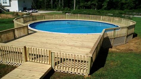 Above Ground Pool Deck Made From Pallets Youtube