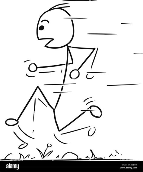 Stickman Running Clipart 